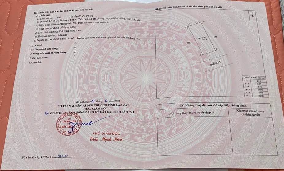 Đất nền Bảo Thắng Lào Cai 160m² - Tiềm năng đầu tư sinh lời cao!