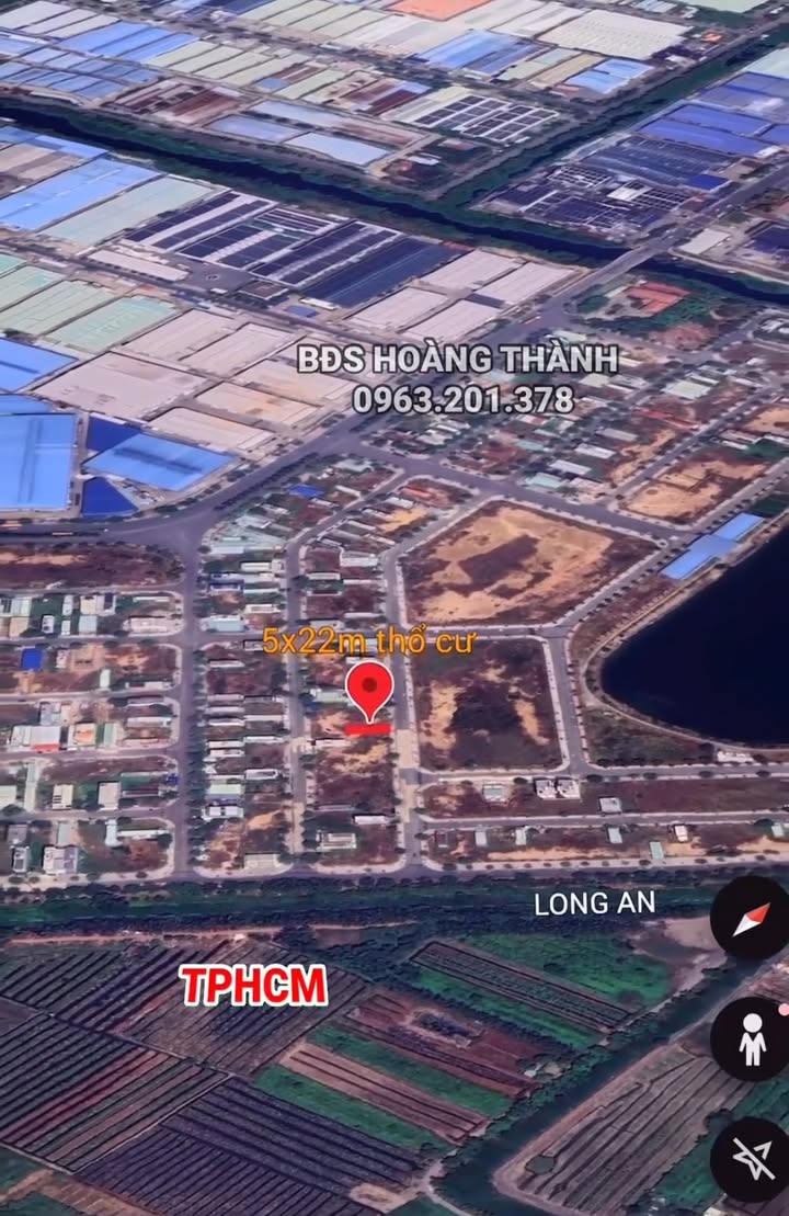Lô đất dân cư Tân Đô, Đức Hòa, Long An 105m² giá 1.88 tỷ - Sổ hồng chính chủ, xây dựng tự do!