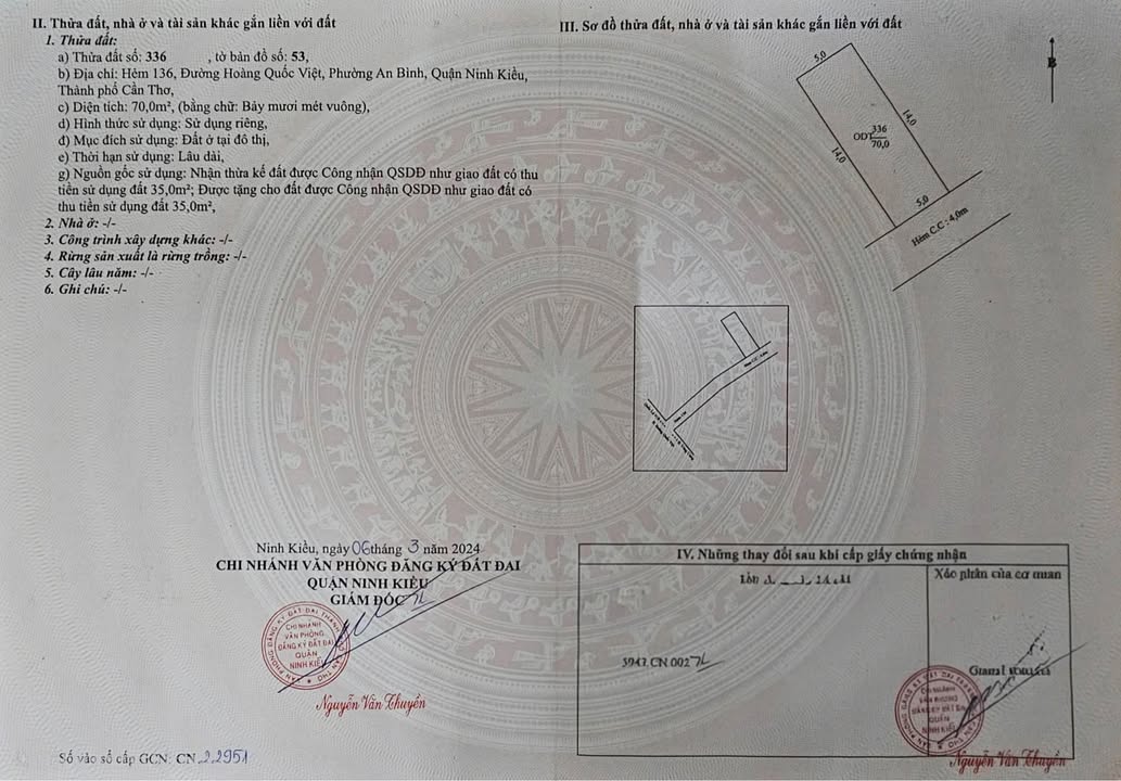 Đất nền có nhà kho Hẻm 136 Hoàng Quốc Việt 209m² giá 6.4 tỷ - Cơ hội đầu tư tuyệt vời!