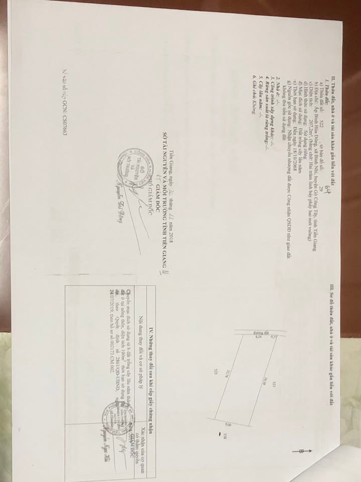 Đất 207,2m² ở Ấp Bình Hoà Đông, Gò Công Tây - Giá 350 triệu, Sổ hồng chính chủ!