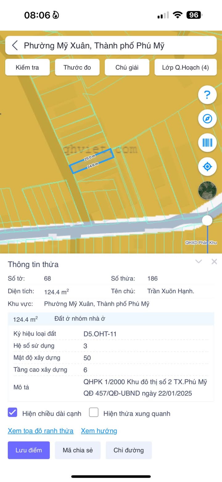 Đất nền Mỹ Xuân 125m² giá 1.09 tỷ - Đầu tư sinh lời ngay!