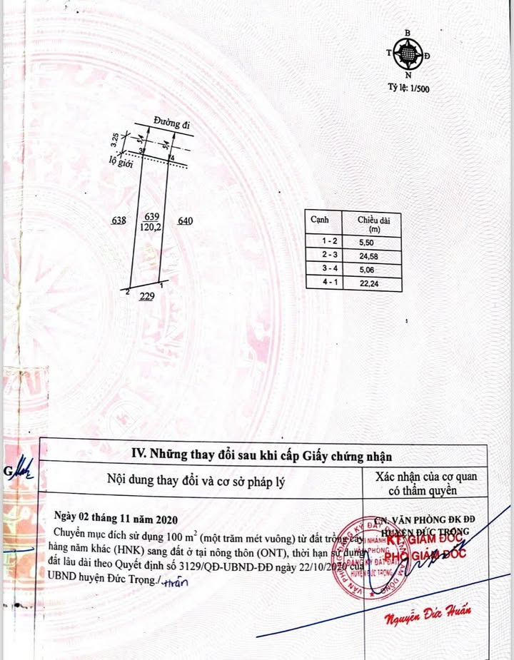 Đất thổ cư Hiệp An, Đức Trọng 120m² giá 1.3 tỷ - Pháp lý rõ ràng!