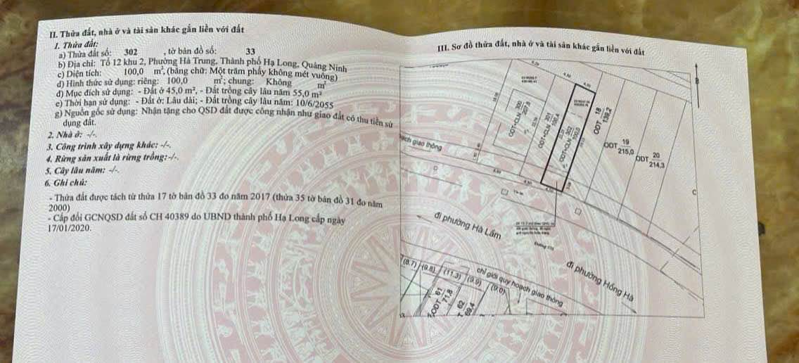 Đất chính chủ 100m² mặt đường tổ 12, Hà Lầm giá 3.8 tỷ - Tiềm năng sinh lời cao!