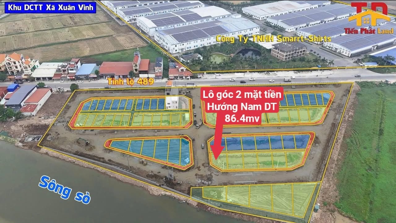 Đất nền Xuân Vinh 86m² giá thỏa thuận - Lô góc 2 mặt tiền hướng Nam