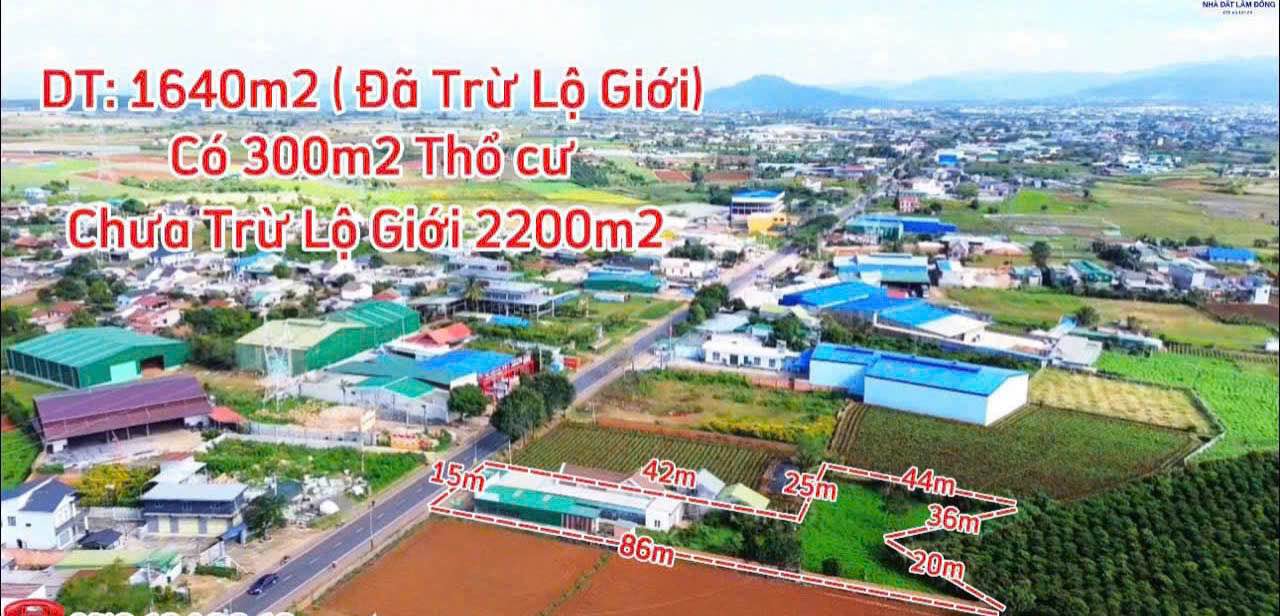 Đất nền 1640m² Quốc Lộ 20, Đức Trọng - Kinh doanh tiềm năng chỉ 14 tỷ