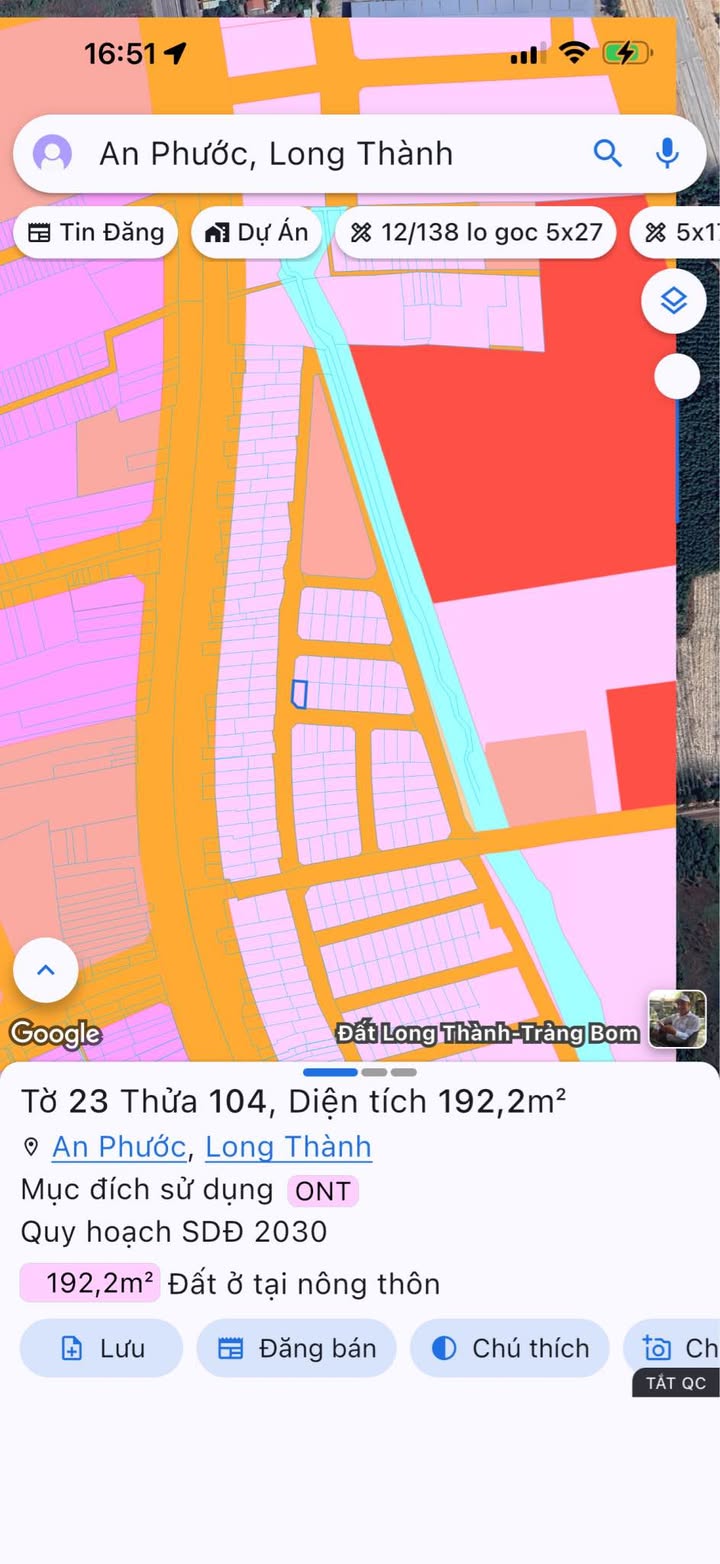 Đất nền tái định cư Xuân An, An Phước, Long Thành 200m² giá chỉ 2.85 tỷ - Đầu tư sinh lời nhanh!