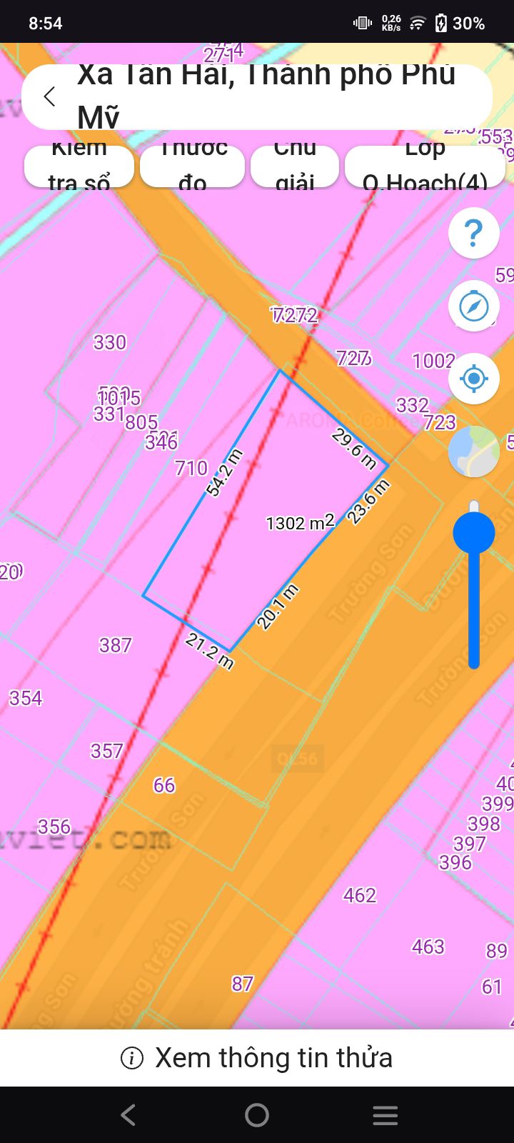 Đất nền Tân Hải, Phú Mỹ 1300m² - Lô góc 2 mặt tiền Quốc lộ 56, giá thỏa thuận!