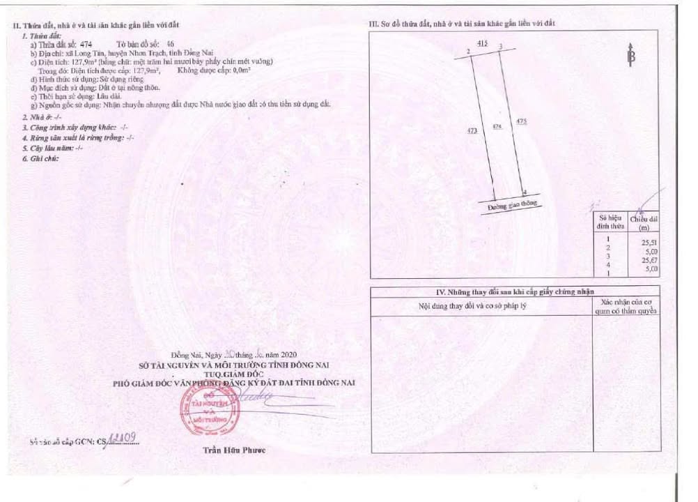 Đất nền Long Tân Nhơn Trạch 128m² giá 2.7 tỷ - Đầu tư sinh lời hấp dẫn!