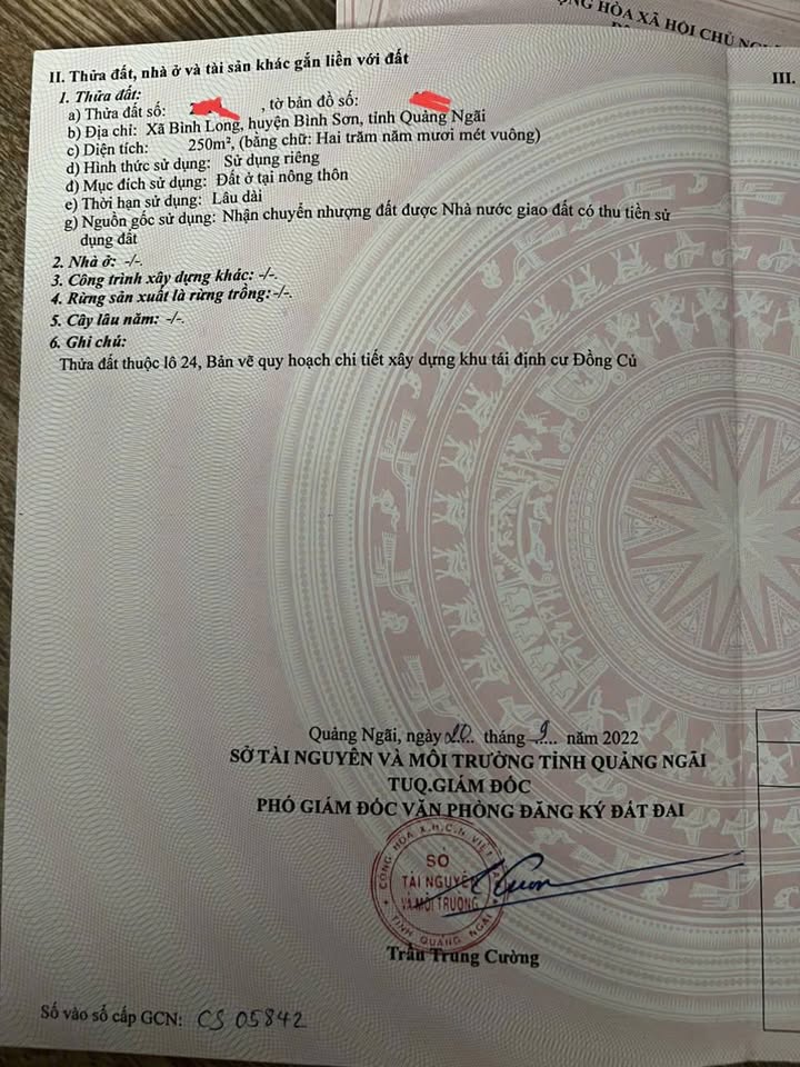 Đất nền tái định cư Bình Long 250m² giá 2 tỷ - Cơ hội đầu tư hấp dẫn!