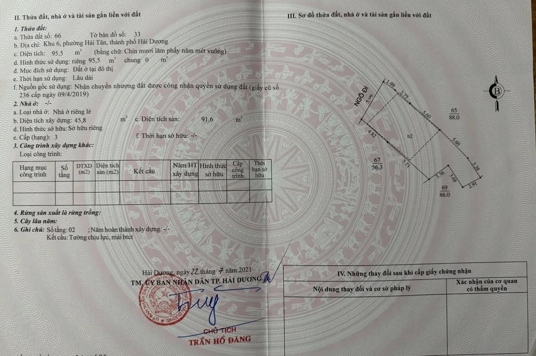 Đất nền Hải Tân 95m² giá 2 tỷ - Vị trí đẹp, tiềm năng phát triển!