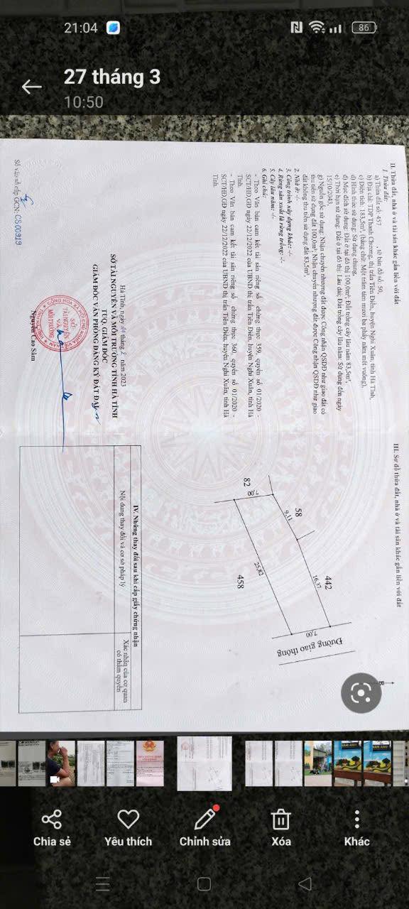 Đất nền Tiên Điền, Nghi Xuân 175m² giá chỉ 1.3 tỷ - Cơ hội đầu tư tuyệt vời!