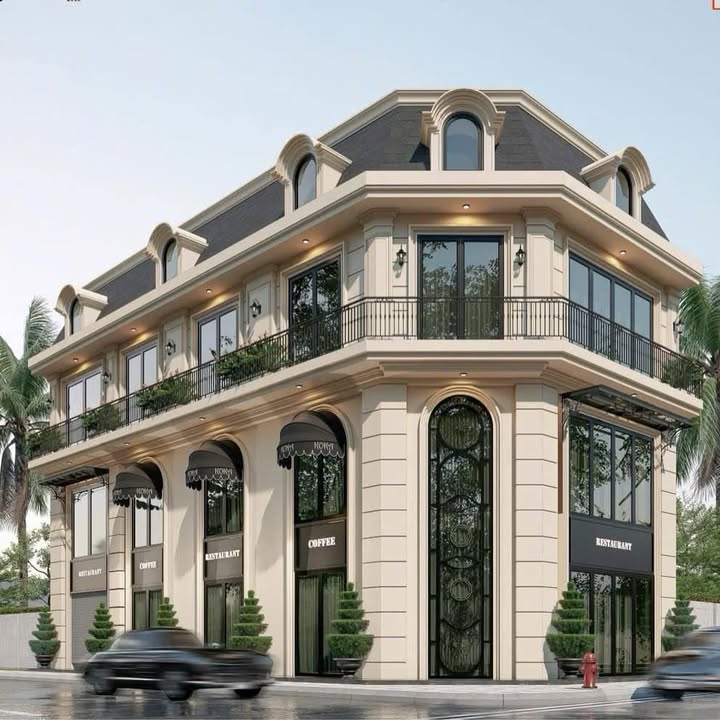 Cho thuê lô góc 2 mặt tiền Hưng Bình 150m² - Kiến trúc tân cổ điển siêu đẹp!