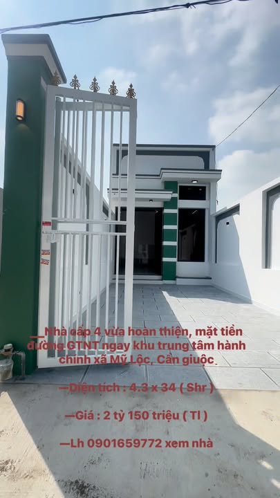 Nhà cấp 4 tại Mỹ Lộc, Cần Giuộc 146m² giá 2.15 tỷ - Chỉ cần dọn vào ở ngay!