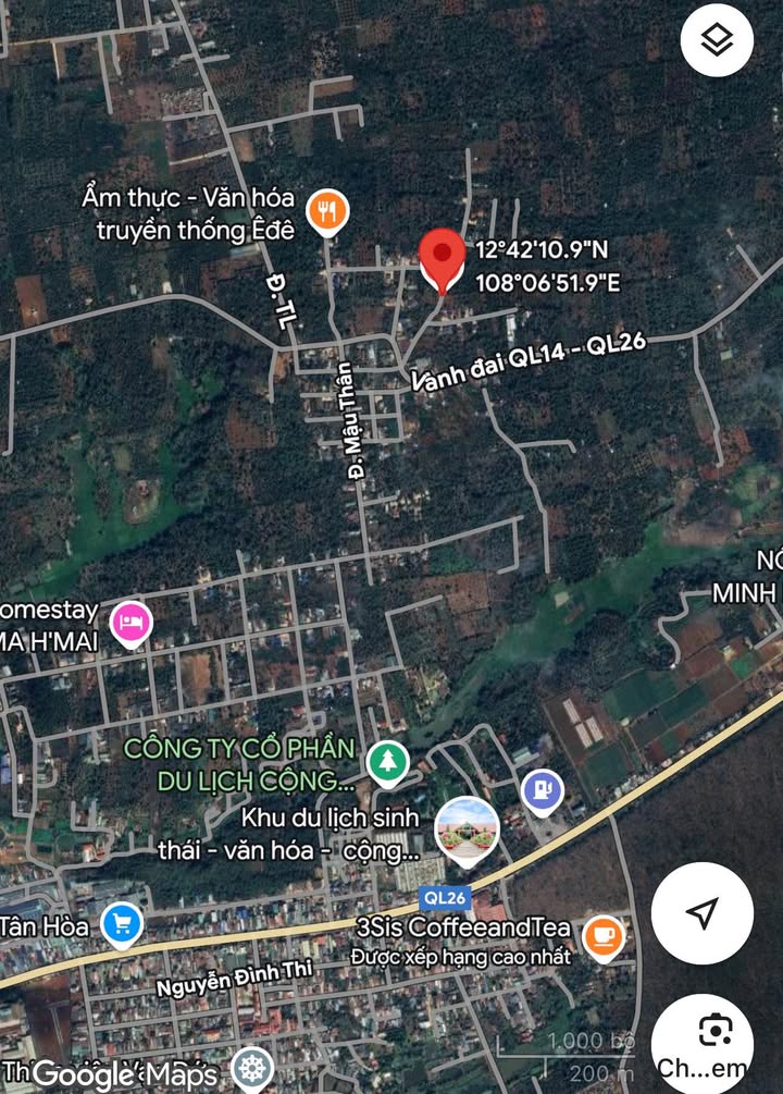 Đất thổ cư Tân An, Buôn Ma Thuột 215m² giá chỉ 1.35 tỷ - Cơ hội đầu tư tuyệt vời!