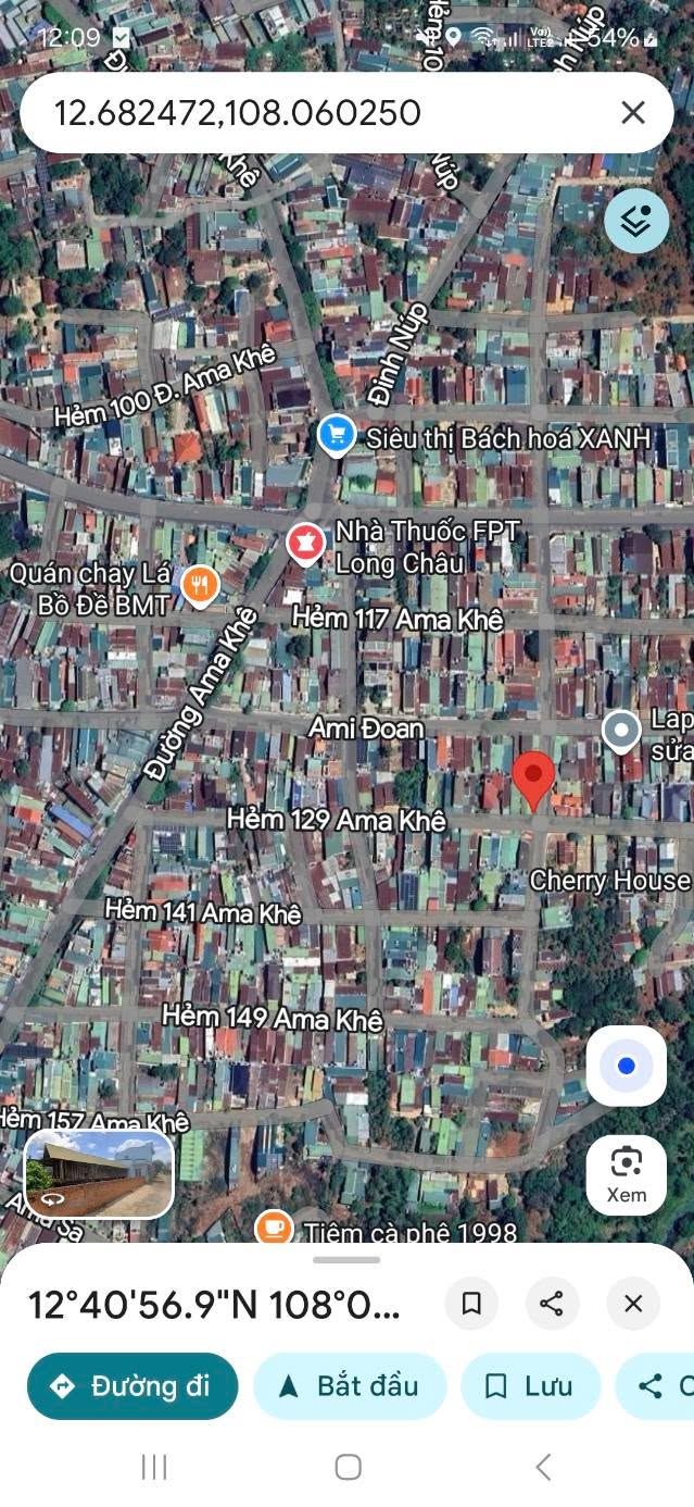 Đất nền Hẻm 129 Ama Khê 132m² giá 3.8 tỷ - Đầu tư sinh lời ngay!