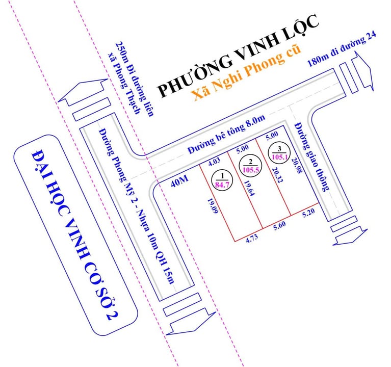 Đất nền Vinh Lộc, TP Vinh 105m² giá 2.537 tỷ - Đầu tư sinh lời ngay!