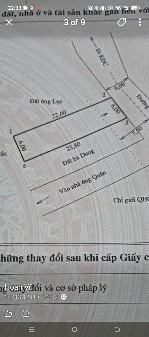 Đất thổ cư Tuyên Quang 100m² giá 2.2 tỷ - Vị trí đông dân cư thuận lợi!