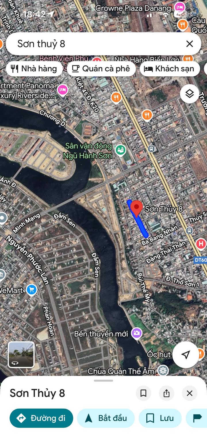 Đất mặt tiền Sơn Thuỷ 8, quận Ngũ Hành Sơn 152m² giá 9 tỷ - Đầu tư sinh lời hấp dẫn!