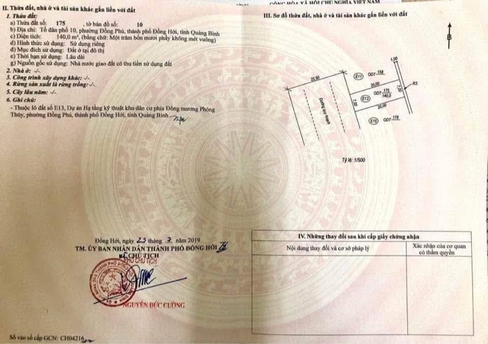 Đất nền E13 Đông Phùng Hưng, Đồng Hới 140m² giá thỏa thuận - Kết nối sân bay chỉ trong tầm tay!