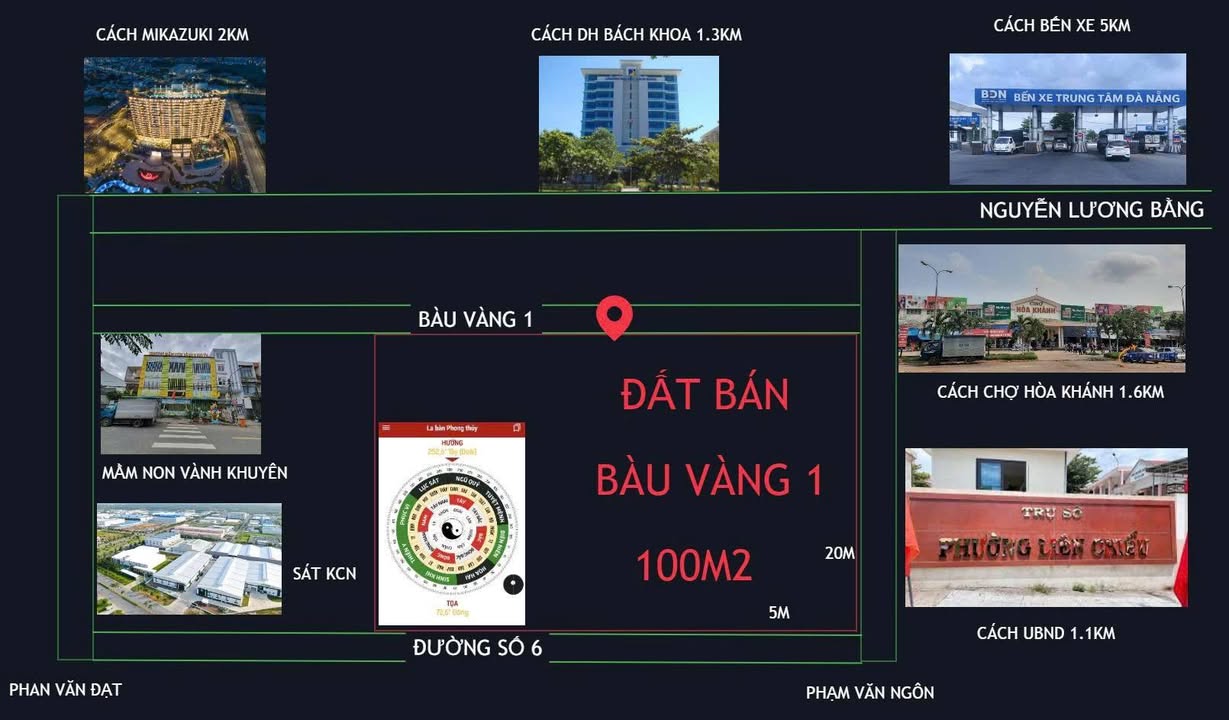 Đất Bàu Vàng 1, Liên Chiểu 100m² - Đầu tư sinh lời, vị trí vàng!