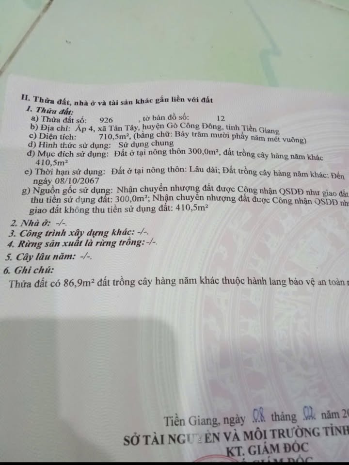 Đất mặt tiền Ấp 4, xã Tân Đông 710.5m² giá 750 triệu - Đầu tư sinh lời ngay!