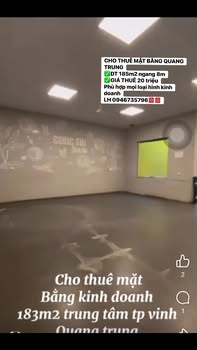 Cho thuê mặt bằng Quang Trung 185m² giá 20 triệu - Địa điểm lý tưởng cho mọi loại hình kinh doanh!
