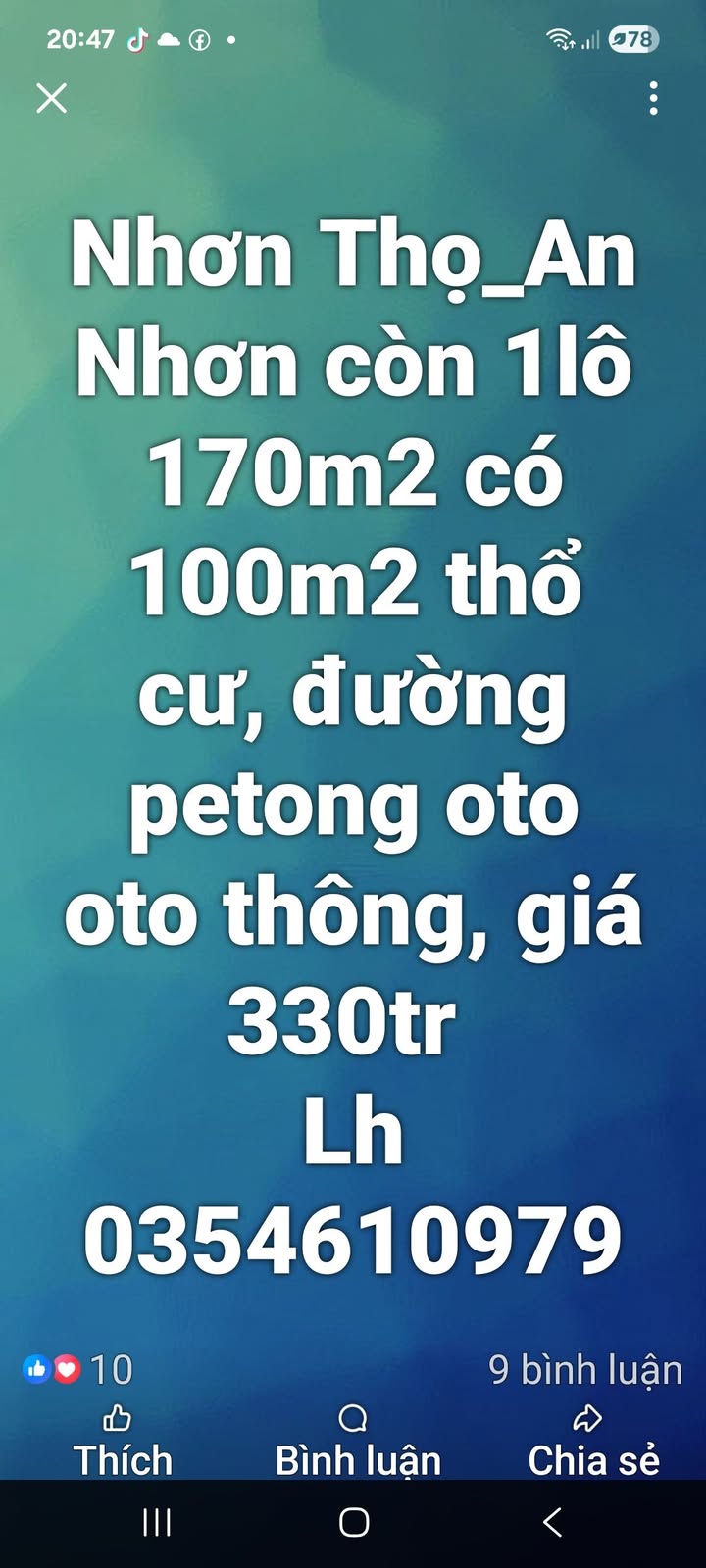 Đất nền Nhơn Thọ An Nhơn 170m² giá chỉ 330 triệu - Cơ hội đầu tư tuyệt vời!