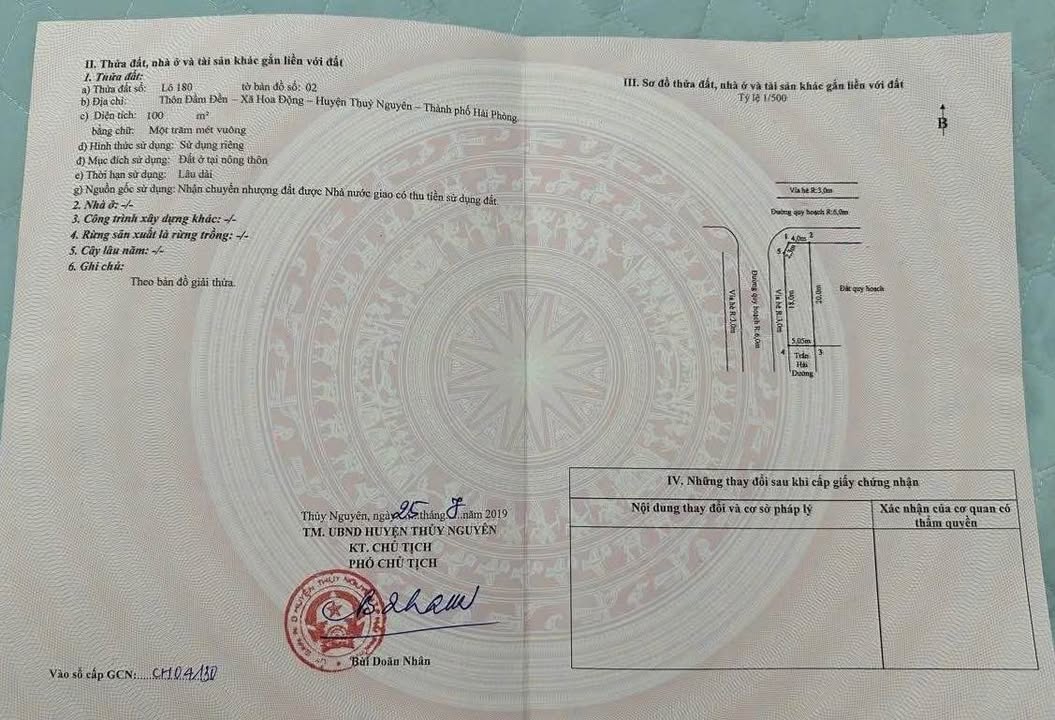 Đất nền Hoa Động Thủy Nguyên 100m² giá 4.6 tỷ - Lô góc siêu hiếm đầu tư ngay!