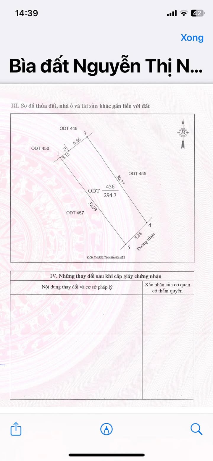 Đất nền Cửa Lò 295m² giá 4.425 tỷ - Mặt tiền 8,8m, đường nhựa 10m