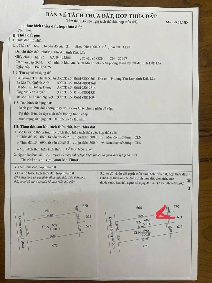 Đất nền phường Tân An Buôn Ma Thuột 500m² - Sổ đỏ chính chủ, giá thỏa thuận!