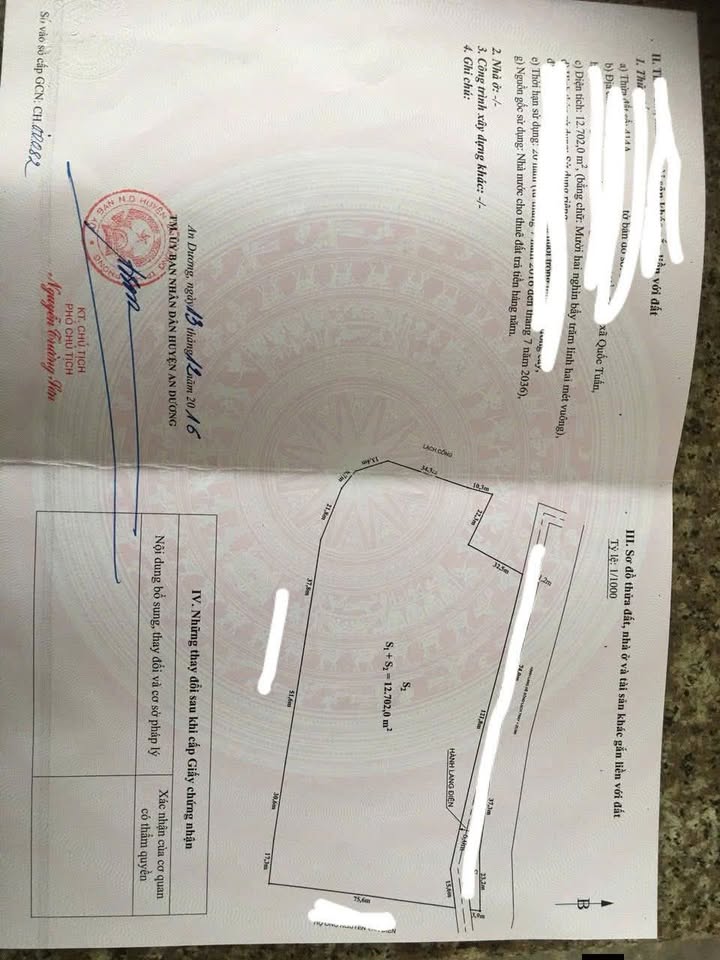 Nhà xưởng 13000m² tại Quốc Tuấn, An Dương - Sổ đỏ chính chủ, giá thỏa thuận!