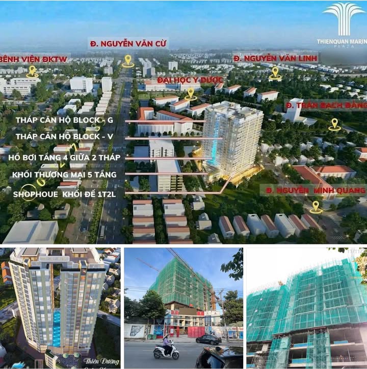 Căn hộ 2 phòng ngủ Thiên Quân Marina Plaza Cần Thơ 50m² giá 1.575 tỷ - Bàn giao hoàn thiện năm 2027!