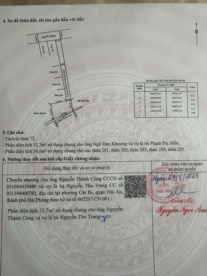 Đất nền Đằng Lâm, Hải An 52.7m² giá 2.25 tỷ - Tiềm năng sinh lời cao!