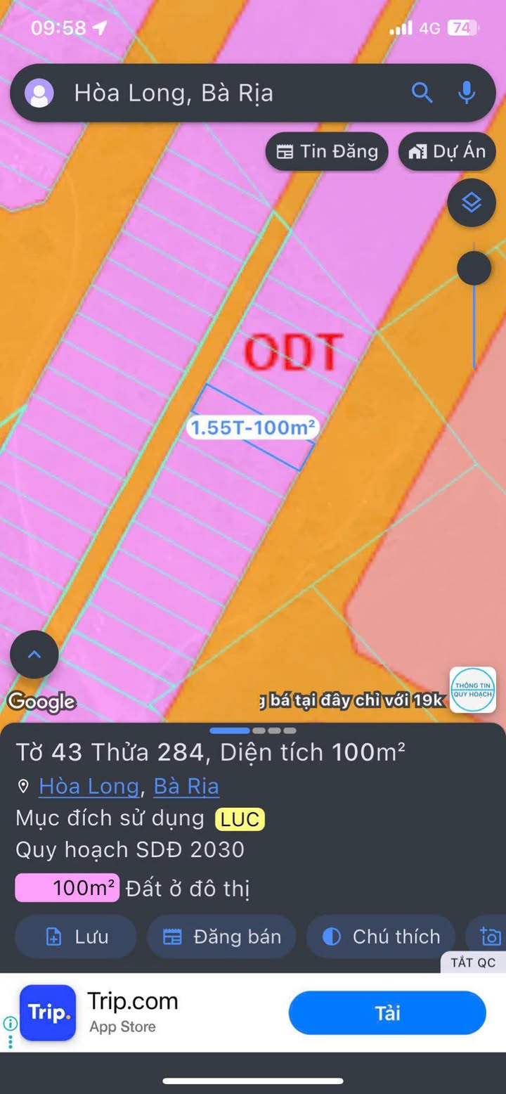 Đất nền Hòa Long, TP. Bà Rịa 100m² giá 1.2 tỷ - Pháp lý rõ ràng, sẵn sàng công chứng!