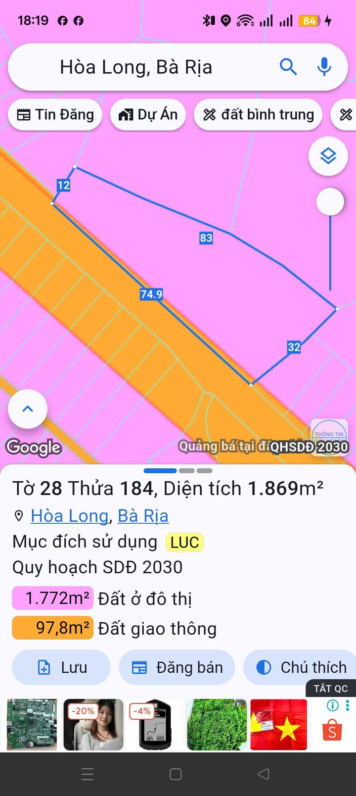 Đất thổ cư 540m² tại phường Tam Long, Bà Rịa - giá chỉ 8 tỷ - Cần bán gấp!