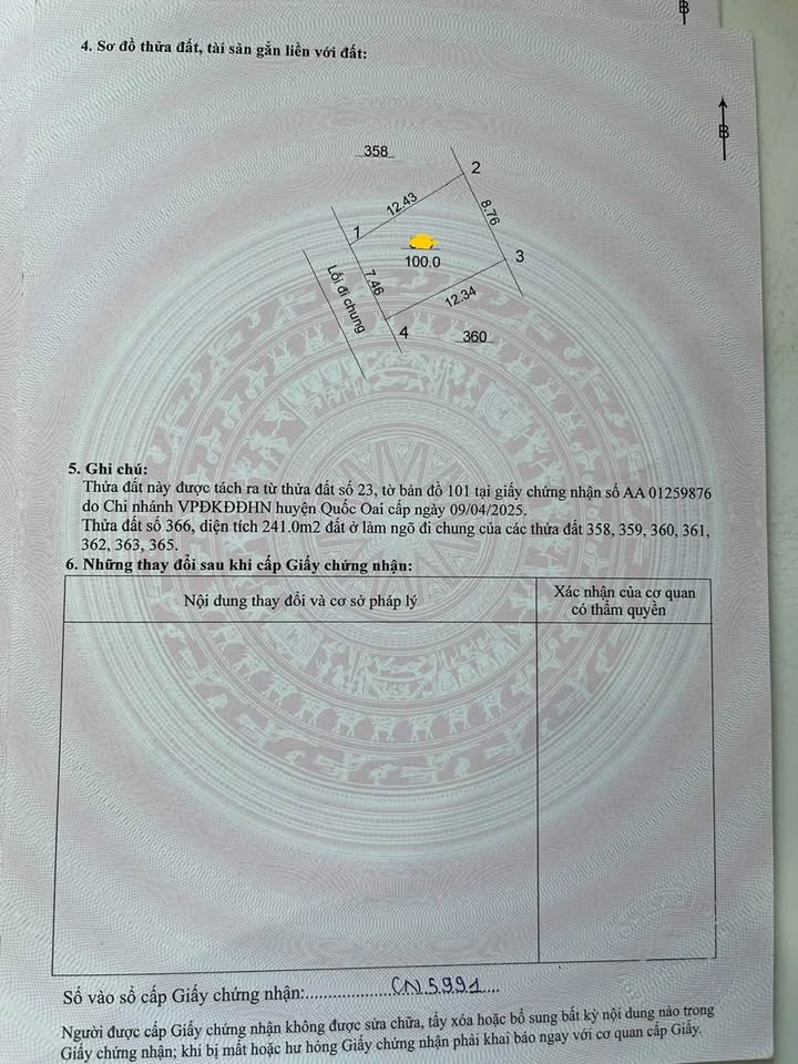 Đất thổ cư thôn 2, xã Phú Cát, 100m² giá 3 tỷ - Vị trí đẹp, nở hậu