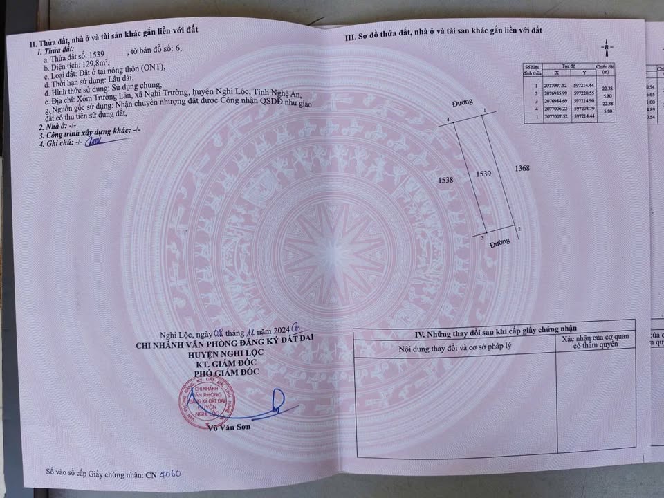 Đất nền Nghi Trường 130m² giá 1.5 tỷ - Đầu tư tiềm năng không thể bỏ lỡ!