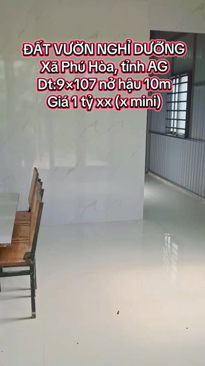 Đất vườn nghỉ dưỡng Phú Hòa, Thoại Sơn 963m² giá chỉ 8xx triệu - Sổ đỏ chính chủ!