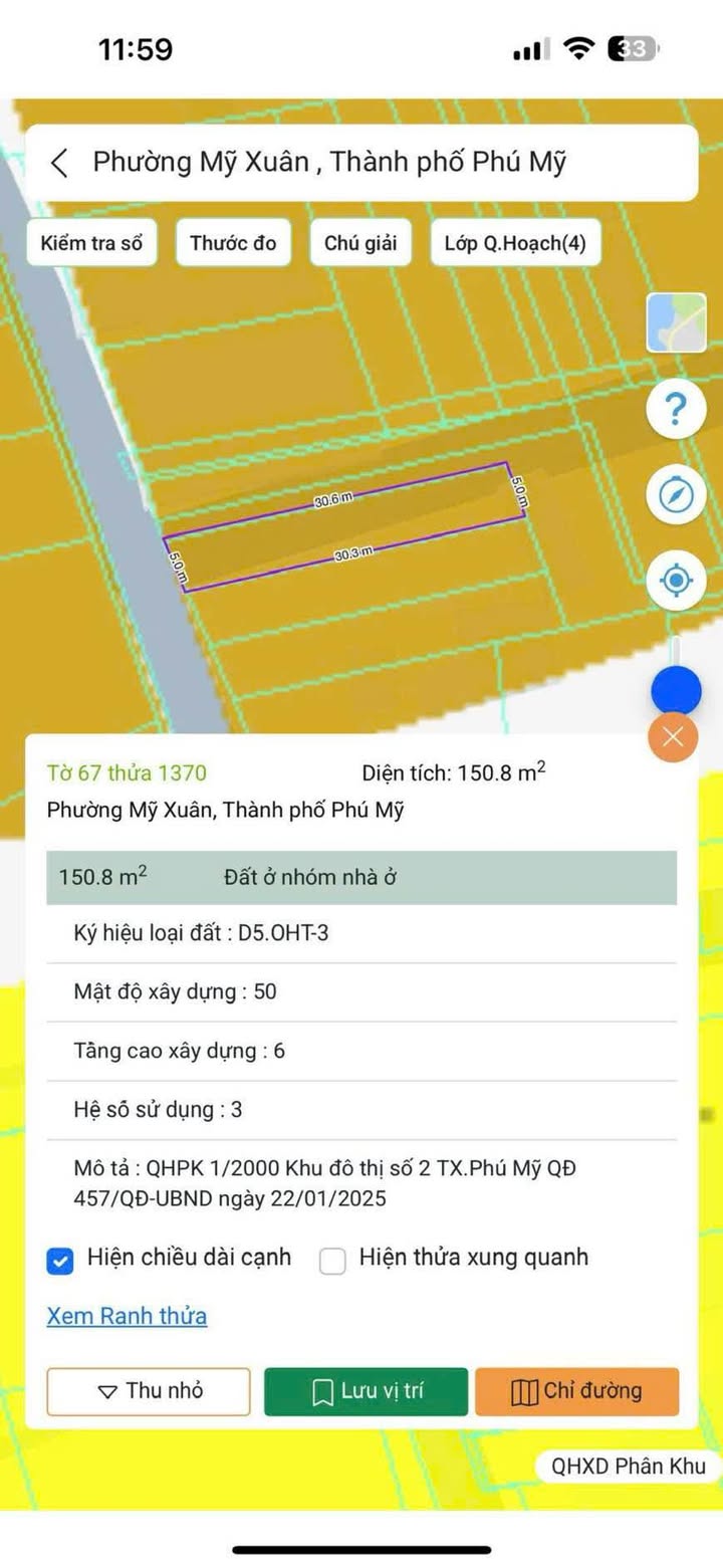 Đất nền góc 2 mặt tiền tại Mỹ Xuân, 150m² giá 1.5 tỷ - Cơ hội đầu tư tuyệt vời!
