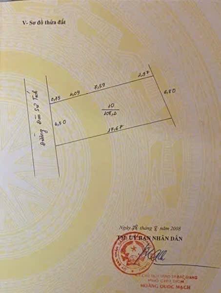 Đất nền Đào Sư Tích Bắc Giang 108m² giá 7 tỷ - Hướng Tây Nam Tài Lộc!