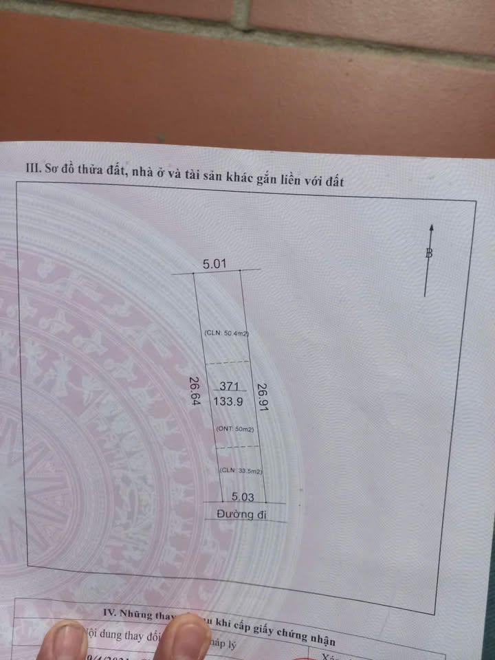 Đất thổ cư Ngọc Thành 2 - Ngọc Sơn, Hiệp Hòa 133m² giá 600 triệu - Cơ hội đầu tư tốt!