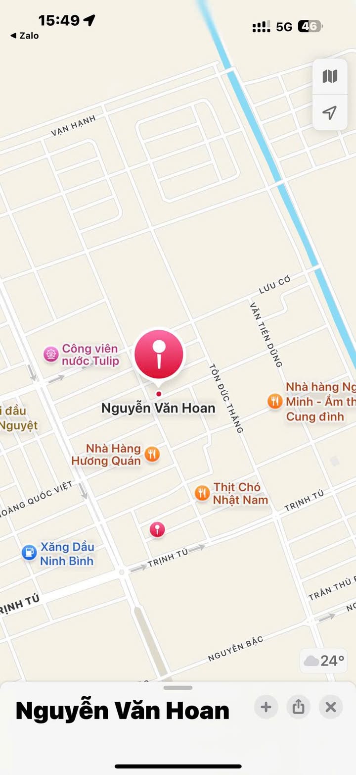 Đất nền đường Nguyễn Văn Hoan, Ninh Khánh 106m² giá 7.7 tỷ - Cơ hội vàng cho nhà đầu tư!
