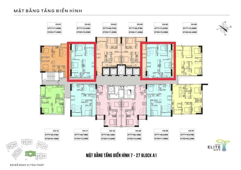 Căn hộ Tecco Elite Thái Nguyên 76m² - Giao ngay, hỗ trợ cho thuê!
