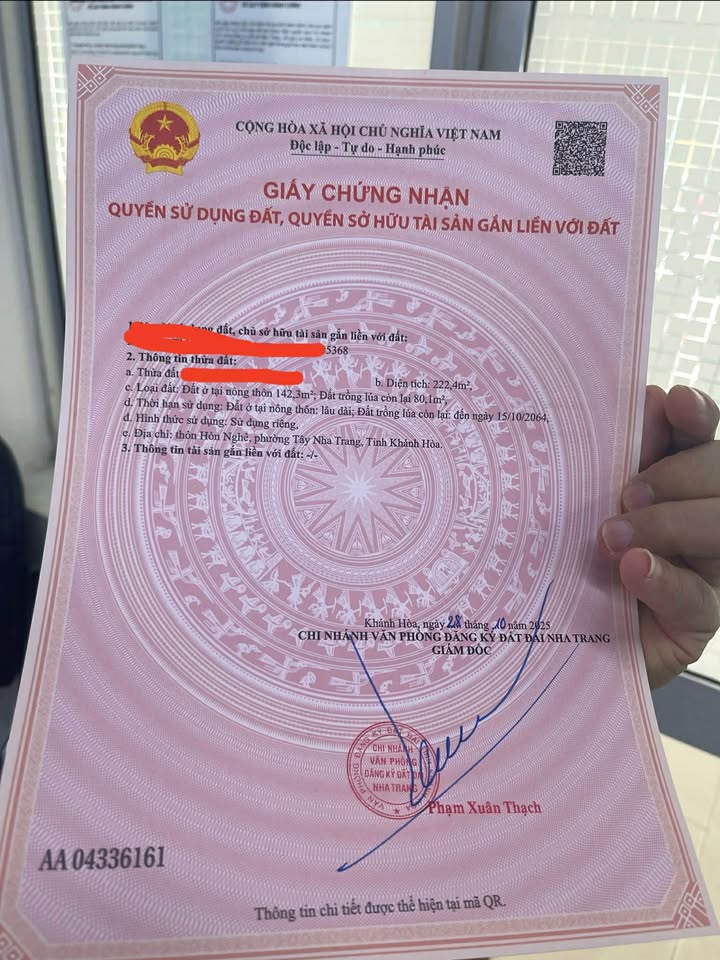 Bán lô đất Hòn Nghê 2, Nha Trang 222.4m² giá 5 tỷ - Đường 32m, gần biển!