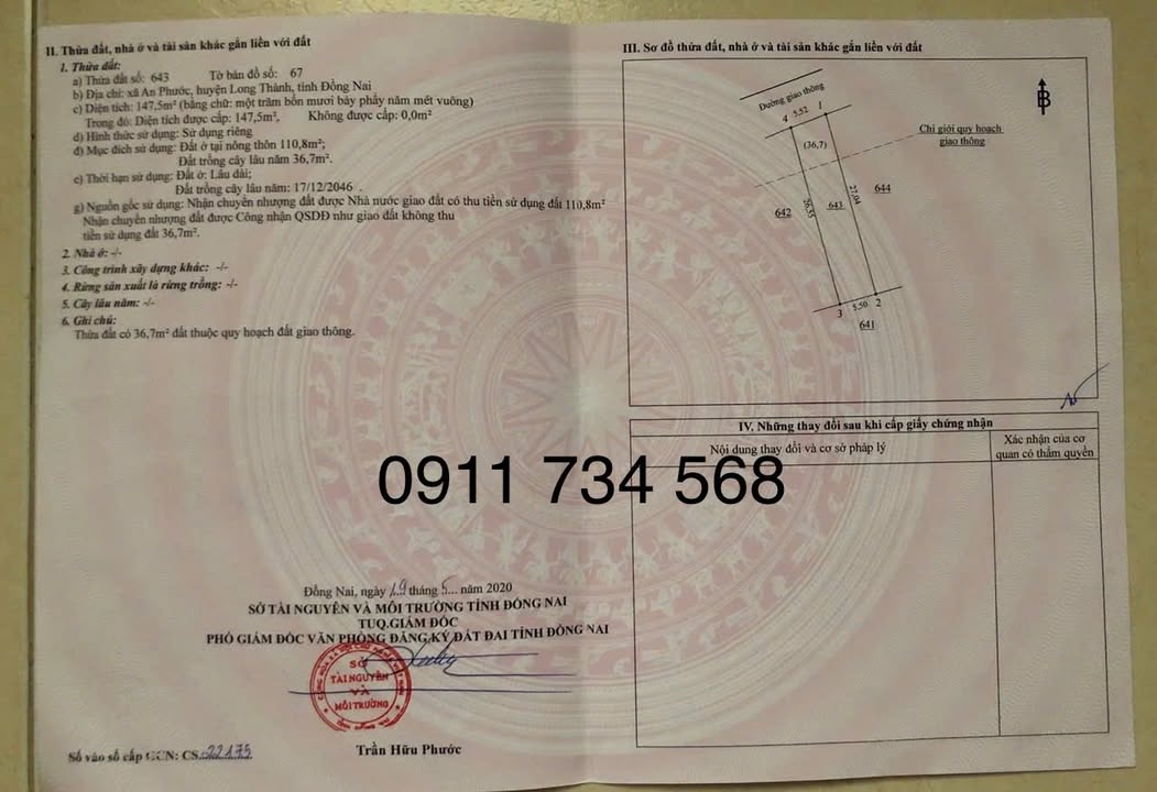 Đất nền đường K+ An Phước 5.5m² - Giá ngộp, bán gấp!