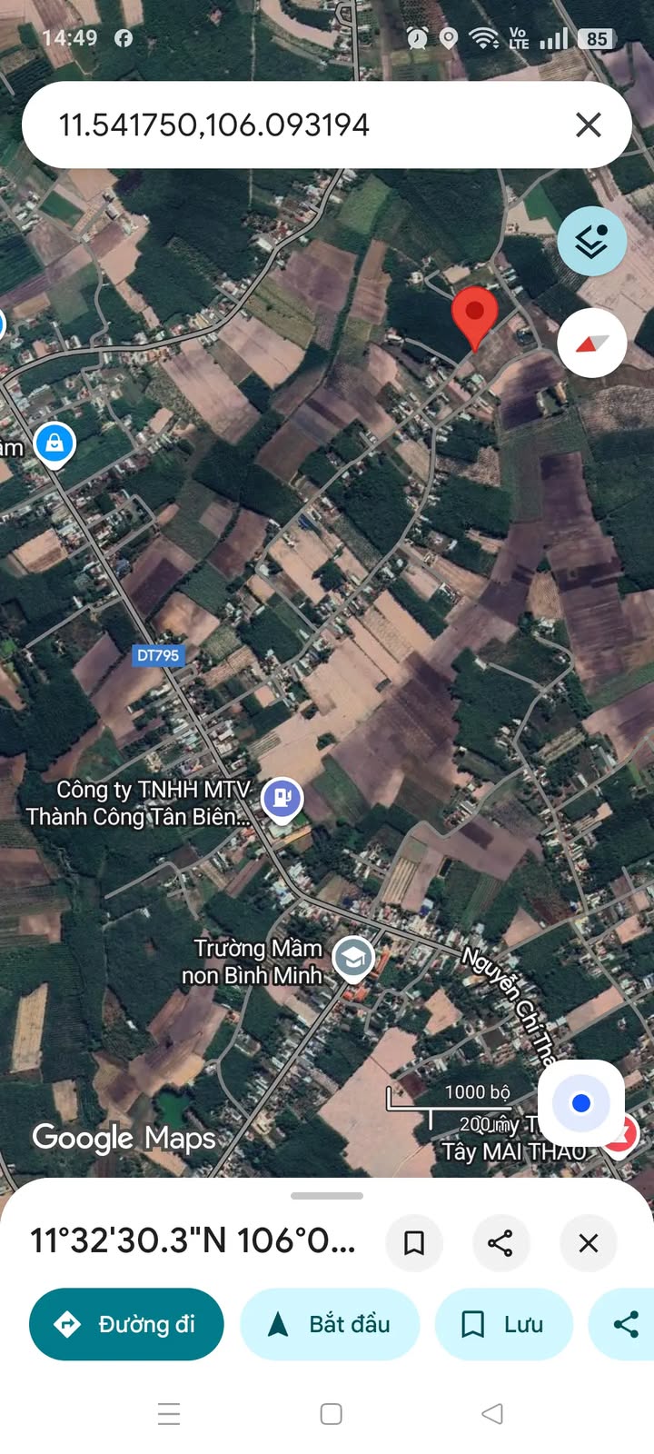 Đất thổ cư Thạnh Bình Tân Biên 190m² giá 170 triệu - Sổ hồng chính chủ!