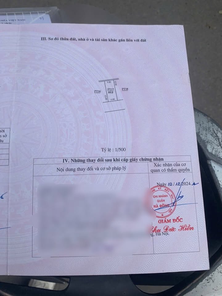 Đất đấu giá Phúc Tiến, Hà Đông 60m² giá 6 tỷ - Không quy hoạch, ô tô vào tận đất