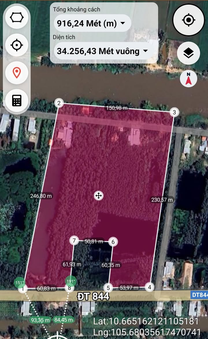 Đất thổ cư 800m² mặt tiền 120m tại xã Phương Thịnh, Đồng Tháp - Cơ hội đầu tư tuyệt vời!