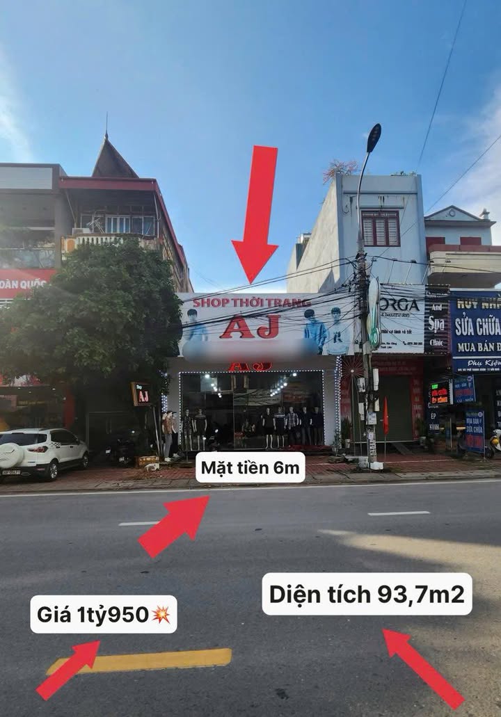 Shophouse mặt tiền đường Quốc lộ Dương Nội 93m² giá 1.95 tỷ - Kinh doanh thuận lợi!