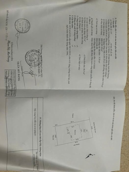 Đất nền khu Tứ Thông, phường Tứ Minh, Hải Dương - 200m² giá 6 tỷ - Đường ô tô vào tận nơi!